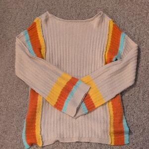 Colorful Striped Women's Sweater